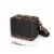 Beer Caddy Cooler Tote with Opener, Black with Brown Accents Perspective: back