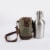 Insulated Growler Tote with 64 oz. Stainless Steel Growler, Khaki Green Perspective: back