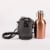 Insulated Growler Tote with 64 oz. Copper Stainless Steel Growler, Gray Perspective: back