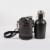 Insulated Growler Tote with 64 oz. Matte Black Stainless Steel Growler, Gray Perspective: back