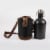 Insulated Growler Tote with 64 oz. Matte Black Stainless Steel Growler, Black Perspective: back