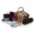Somerset Picnic Basket, Red & Black Buffalo Plaid Pattern Perspective: back