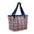 Topanga Cooler Tote Bag, Vibe Collection - Navy Blue, Orange, & Gray Pattern Perspective: back