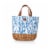 Promenade Picnic Basket, Moroccan Watercolor Pattern Perspective: back