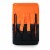 Ventura Portable Reclining Stadium Seat, Orange Perspective: back