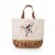 Disney Minnie Mouse - Promenade Picnic Basket, Beige Canvas Perspective: back