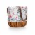 Coronado Canvas and Willow Basket Tote, Floral Pattern Perspective: back