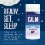 Natural Vitality CALM Blueberry Pomegranate Flavored Sleep Gummies Magnesium Supplement Perspective: back