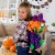 Northlight 23  Purple and Green Witch Unisex Child Trick or Treat Halloween Bag Costume Perspective: back