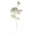 Northlight 26.5'' White and Gold Artificial Rose Flower with Long Stem Perspective: back