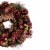 Northlight Dusty Rose and Red Pine Cones Glitter Artificial Christmas Wreath, 10-Inch, Unlit Perspective: back