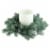 Northlight Traditional Frosted Green Pine Decorative Christmas Wreath - 12 - Unlit Perspective: back