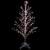 Northlight 4' White Lighted Christmas Cascade Twig Tree Outdoor Decoration - Multi Lights Perspective: back