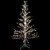 Northlight 6' White Lighted Christmas Cascade Twig Tree Outdoor Decoration - Clear Lights Perspective: back