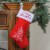 Northlight 15.75  Red and White Merry Christmas Tree Stocking with Cuff Perspective: back