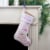 Northlight Baby's 1st Christmas Embroidered Teddy Bear Stocking - 19 - Pink and White Perspective: back