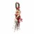 Northlight 24  Twig and Red Berries Artificial Christmas Teardrop Swag - Unlit Perspective: back