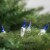 Northlight 50-Count Blue Mini Christmas Light Set, 10ft White Wire Perspective: back