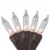 Northlight 2' x 8' Clear Mini Net Style Tree Trunk Wrap Christmas Lights, Brown Wire Perspective: back