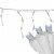 Northlight 100ct Pure White LED Wide Angle Christmas Icicle Lights, 5.5ft White Wire Perspective: back