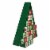 Northlight 15 Green Tree Shaped Christmas Advent Calendar Decoration Perspective: back