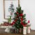 Northlight 24  Frosted Norway Pine with Pine Cones Medium Artificial Christmas Tree - Unlit Perspective: back