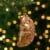 Northlight 5  Golden Glittered Pierogi Glass Christmas Ornament Perspective: back