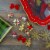 Northlight Pack of 8 Gold and Red Gingerbread Men with Sweet Treats Christmas Ornaments 3 Perspective: back