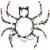 Northlight 15 Lighted Spider Halloween Window Silhouette Decoration Perspective: back