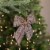 Northlight 7.5 Brown and Cream Houndstooth Plaid Christmas Bow Decoration Perspective: back