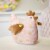 Northlight 8 Pink and Brown Floral Easter Country Hen Spring Figure Perspective: back