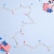 Northlight 100-Count Red, White and Blue LED Americana Mini Lights, 32.75ft White Wire Perspective: back