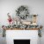 Northlight 6.75' x 12 Flocked Angel Pine and Pine Cones Artificial Christmas Garland - Unlit Perspective: back