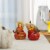 Northlight Set of 2 Scarecrow on a Pumpkin Thanksgiving Table Figures Perspective: back