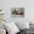 Northlight LED Lighted Fiber Optic Truck and Tree Christmas Canvas Wall Art 11.75  x 15.75 Perspective: back