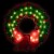 Northlight 15  Lighted Holographic Christmas Wreath Window Silhouette Decoration Perspective: back