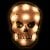 Northlight 12 Lighted Holographic Halloween Skull Window Silhouette Decoration Perspective: back