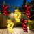 Northlight 5-Count Red and Green Grape Cluster String Light Set, 8ft Brown Wire Perspective: back