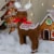 Northlight 13.75 Gingerbread Kisses Baby Reindeer with Red Nose Christmas Figure Perspective: back
