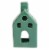 Northlight 4.25  Green Tea Light House Mini Flameless Christmas Candle Holder Perspective: back