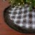 Northlight 48  Brown and White Plaid Christmas Tree Skirt with Faux Fur Perspective: back