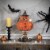 Northlight 28 Happy Jack O' Lantern in Witch Hat Figure Halloween Decoration Perspective: back