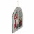 Northlight White Rustic Let It Snow Snowman Glass Window Scene Christmas Wall Decor Perspective: back