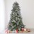 Northlight Real Touch™️ Pre-Lit Flocked Rosemary Emerald Angel Pine Artificial Christmas Tree Perspective: back