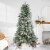 Northlight Real Touch™️ Medium Flocked Rosemary Emerald Angel Pine Artificial Christmas Tree Perspective: back