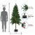 Northlight 7' Pre-Lit Alpine Artificial Christmas Tree - Multi Lights Perspective: back