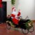 Northlight 33 Santa Delivering Presents in a Black and Gold Vintage Car Christmas Decoration Perspective: back