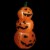 Northlight 3.5' Spooky Town LED Lighted Inflatable Jack-O-Lantern Trio Halloween Outdoor Yard Perspective: back