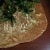 Northlight 72 Gold Quilted Christmas Tree Skirt with Iridescent Sequins Perspective: back