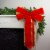 Northlight 24 x 38 Red and Gold 4-Loop Velveteen Christmas Bow Decoration Perspective: back